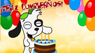 Feliz cumpleaños doki Fotomontáž