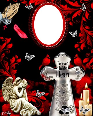 forever in my heart Photo frame effect