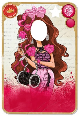 Ever after high- Card Briar Beuty Photo frame effect