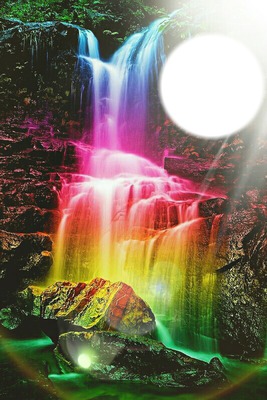 cachoeira / cores / cascata Fotomontage