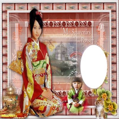 CADRE CHINOIS Montage photo