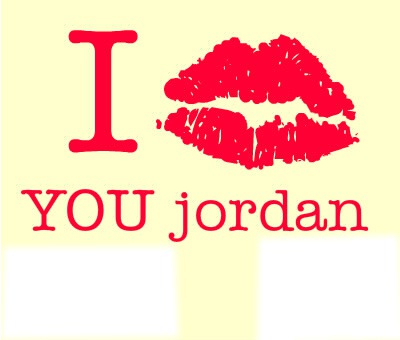 i love you jordan Fotomontage