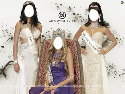 Miss World Fotomontažas