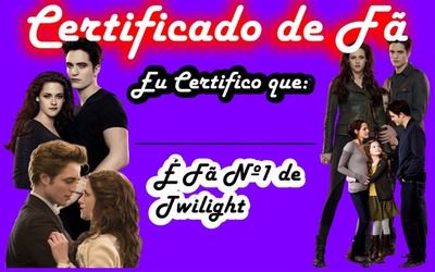 Certificado do Crepúsculo Fotoğraf editörü