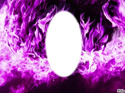 flamme violette Fotomontasje