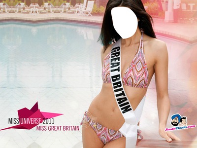 Miss Great Britain 2011 Photo frame effect