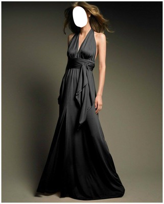 robe noir Fotomontaż