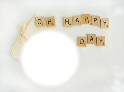 happy day Photo frame effect