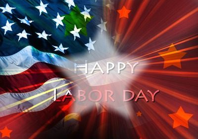 labor day Photo frame effect