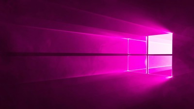 Windows 10 pink Fotomontaggio
