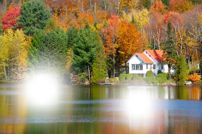 paysage d'automne Photo frame effect