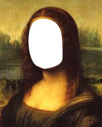 Face of Mona Lisa Photo frame effect