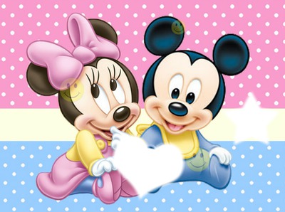 Mimie et Mickey Fotomontáž