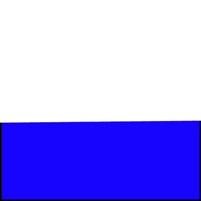 cadre blan et bleu Fotomontaža