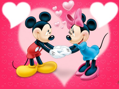 Mickey et minnie Fotomontažas