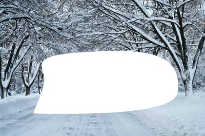 paysage neige Фотомонтаж