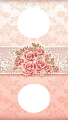 PINK ROSES Photo frame effect