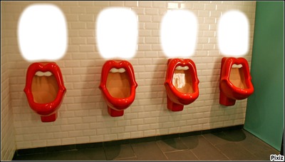 toilette Fotomontaggio