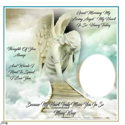 GOOD MORNING IN HEAVEN ANGEL Montage photo
