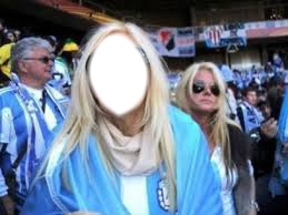 Camiseta argentina mujer Фотомонтаж