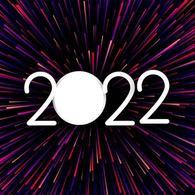 Feliz Año Nuevo 2022 , 1 foto Fotomontagem