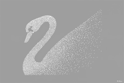 Swarovski swan Fotomontage