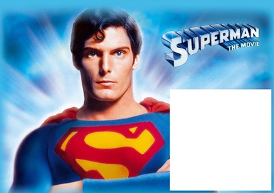 SUPERMAN THE MOVIE Photo frame effect