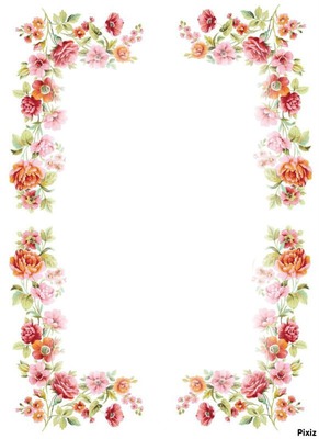 marco de floress Montaje fotografico
