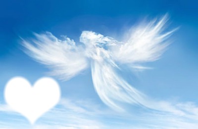 un ange dans le ciel Fotomontage