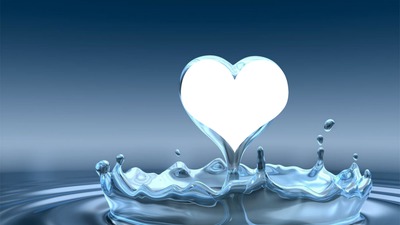 corazon de agua Fotomontaža