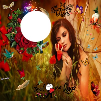 butterfly kisses  to heaven Photomontage