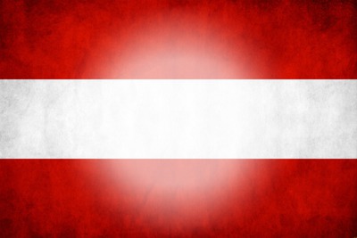 Austria flag HD Photomontage