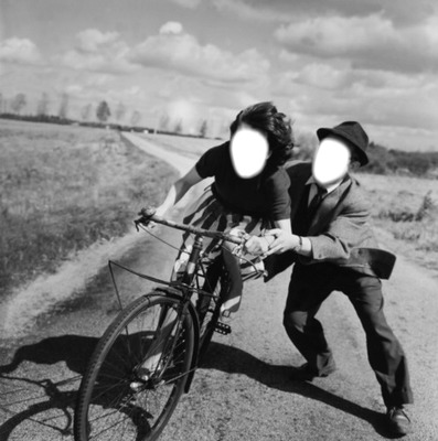 la bicyclette Fotomontage