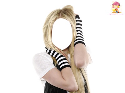 visage de Avril Lavigne Fotomontasje