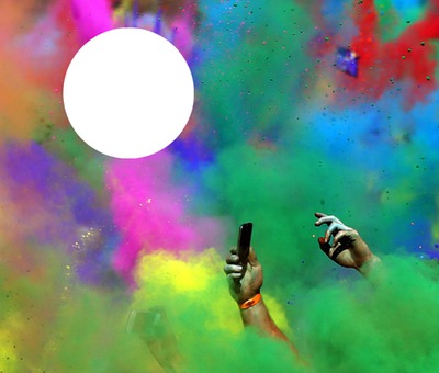 pixiz cadre multicolore Фотомонтаж