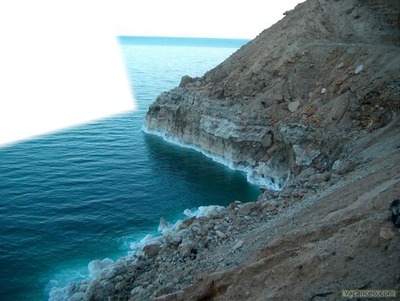 un beau cadre de la mer bleu Photo frame effect