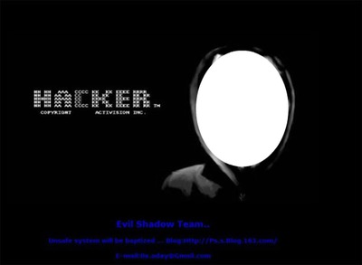 hacker Fotomontaż