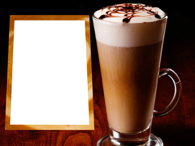 Latte Coffee Montaje fotografico