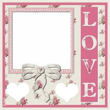 Pinky Love Frame Fotomontaggio