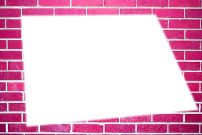 pink wall Photo frame effect