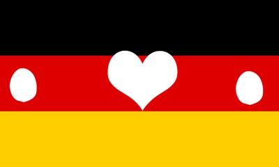 cadre drapeau Allemand Photomontage