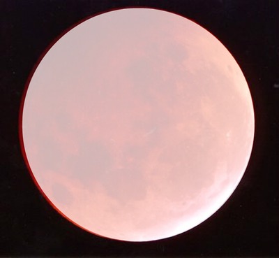 luna rossa Fotomontaggio