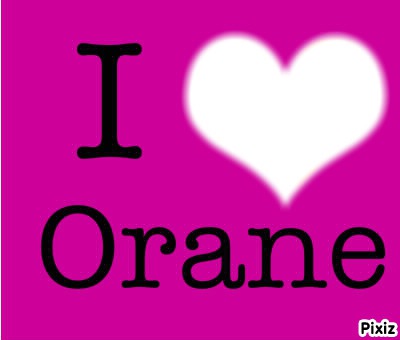 I love orane Fotomontage