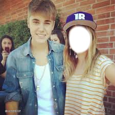 Justin Bieber & Fan Photo frame effect