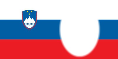 Slovenia flag Photomontage