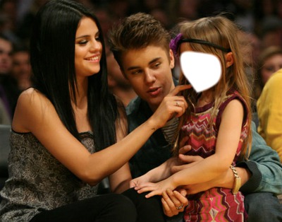 jelena and little girl Montage photo