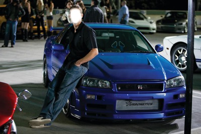 Fast and furious Photomontage