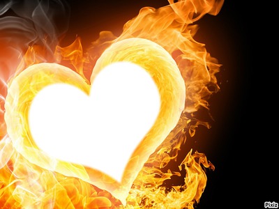 coeur en feu Valokuvamontaasi