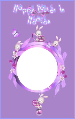 Easter In Heaven Photo frame effect