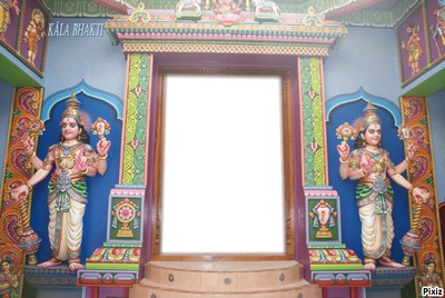 interieur chambre Narassinga vu rapprohé Fotomontaža